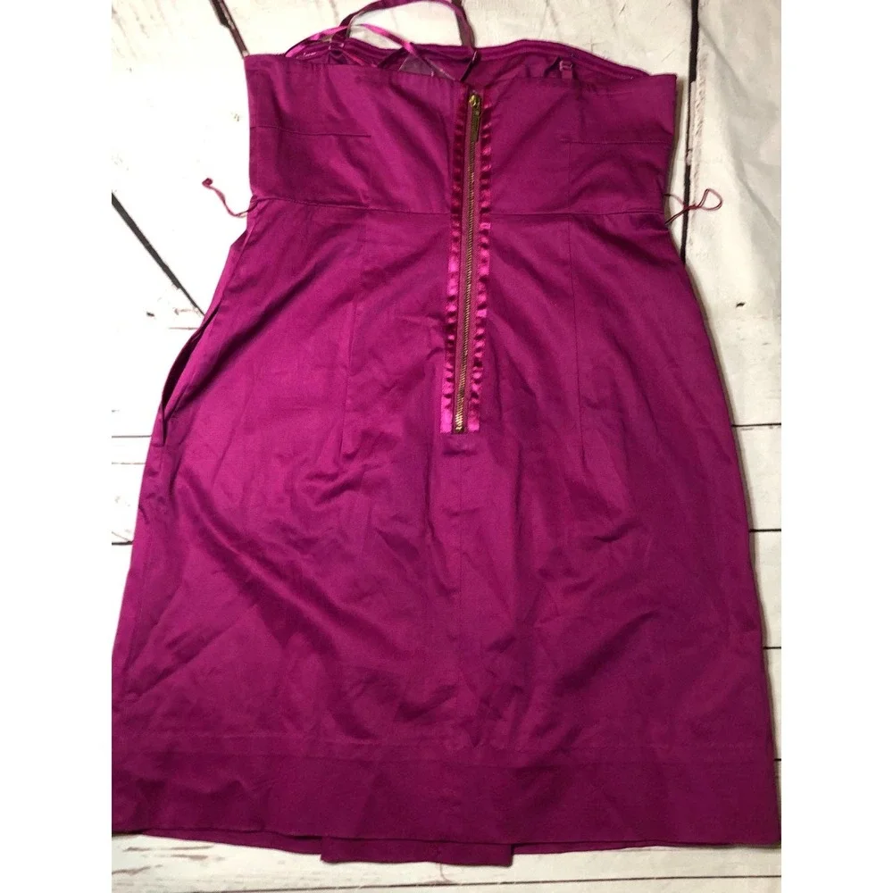 Strapless fuschia Night Out Size 8 Dress from New York & Co - Picture 6 of 9